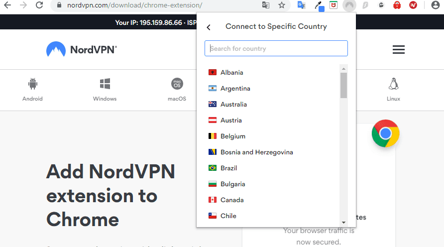 can i download nordvpn on my chrome