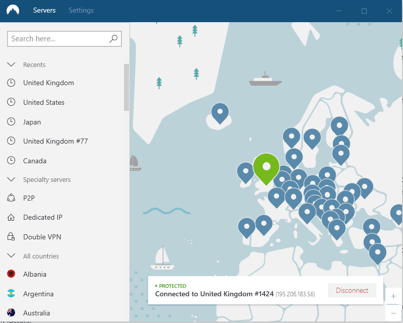 nordvpn servers