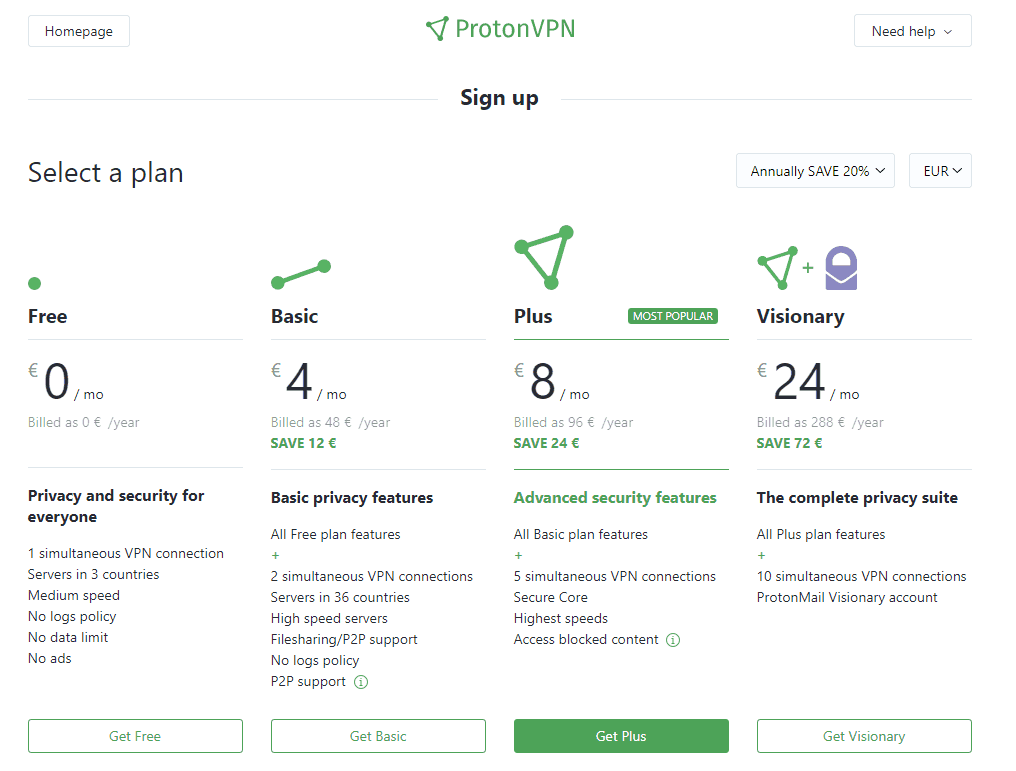 free vpn trial country selection