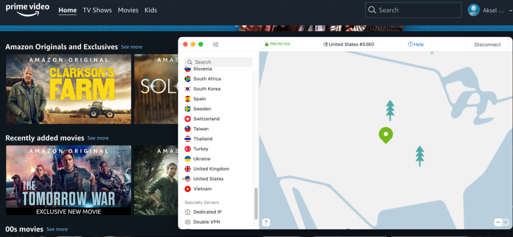 Amazon prime video nordvpn not online working