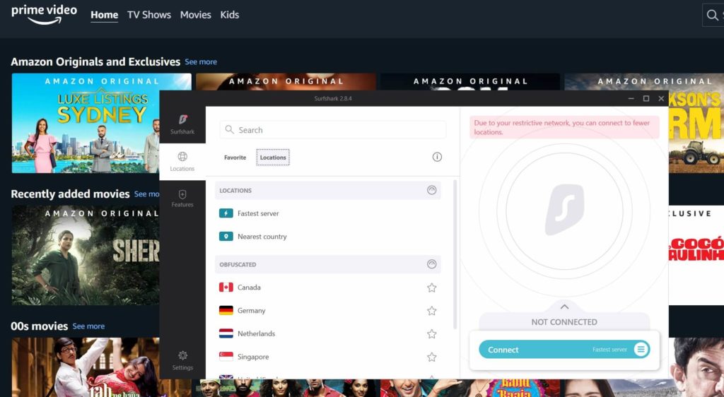 surfshark not working with amazon