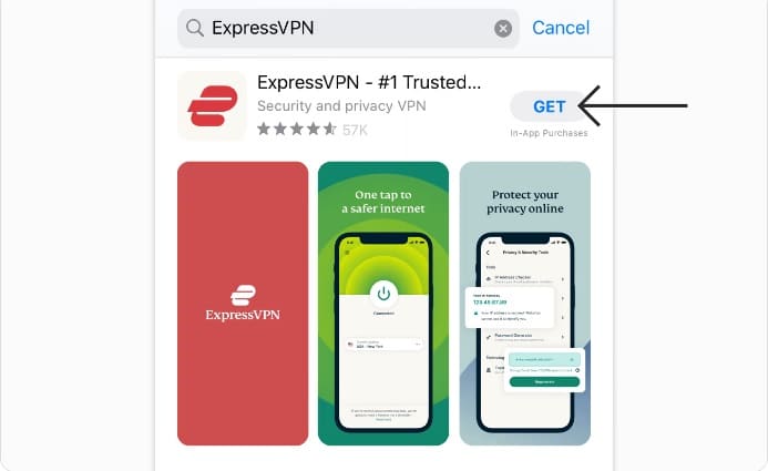 Installing ExpressVPN on iOS