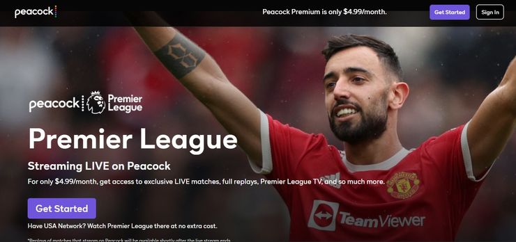 Using a Premier League VPN with Peacock
