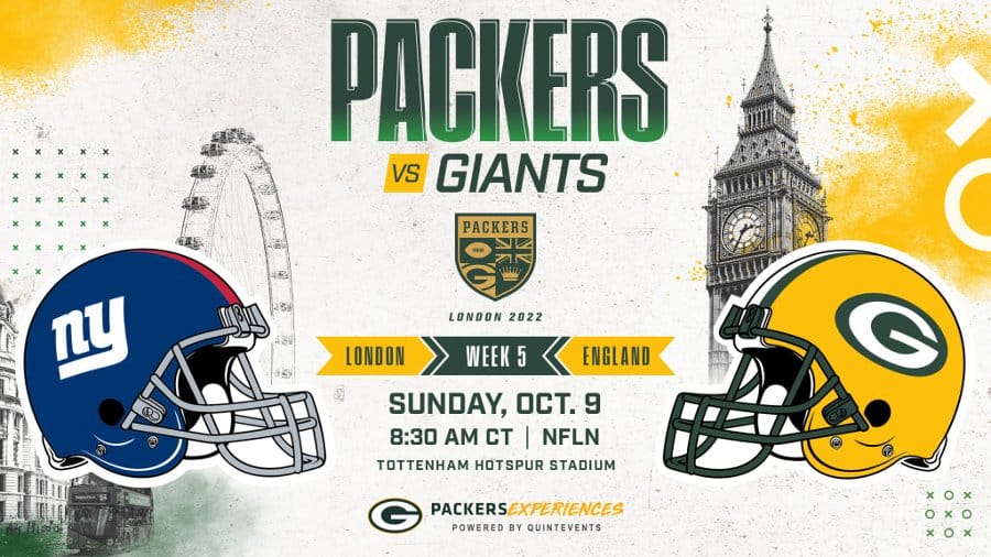 Watch Green Bay Packers vs NY Giants London NFL with VPN