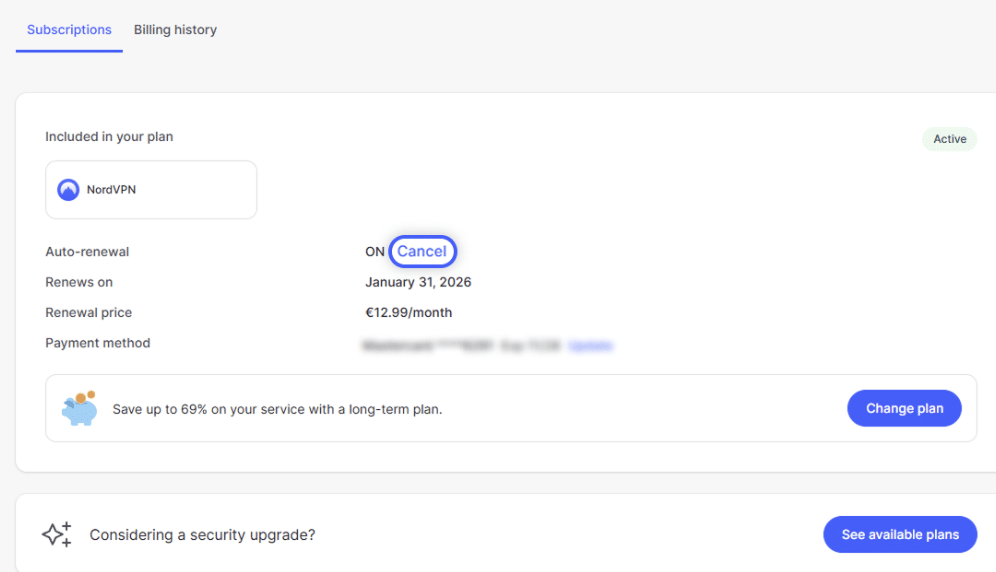 Norvpn cancel autorenew